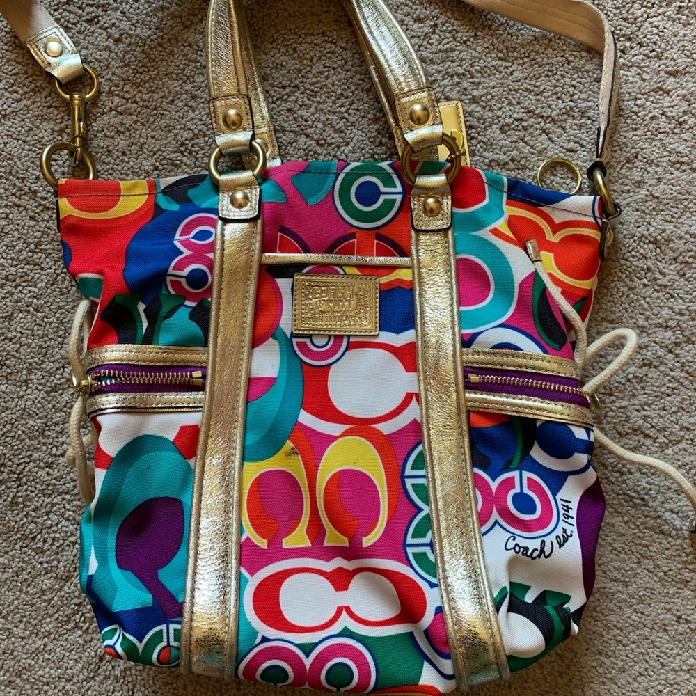 Authentic Coach Poppy Bag - Picture 3 of 10